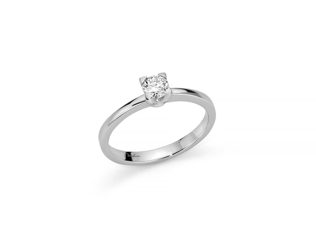 Infinite Love - Solitaire in white gold with four prongs - LI811-030