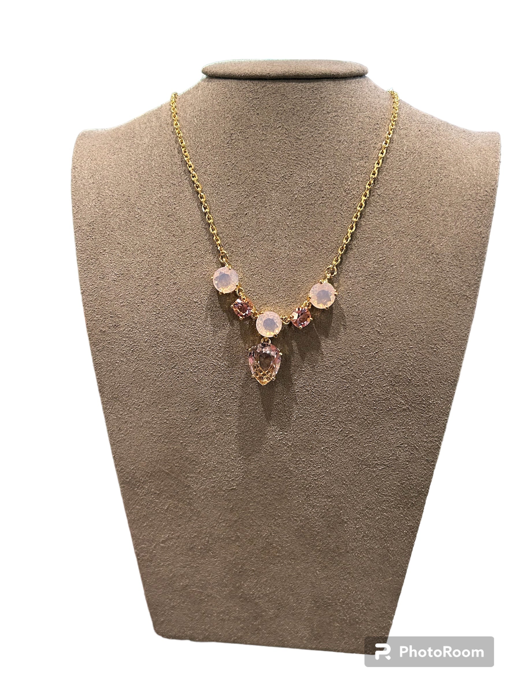 IL Mio Re – Halsband aus vergoldeter Bronze mit Citrin und Rauchsteinen, vergoldeter Stahl – ILMIORE CL 064