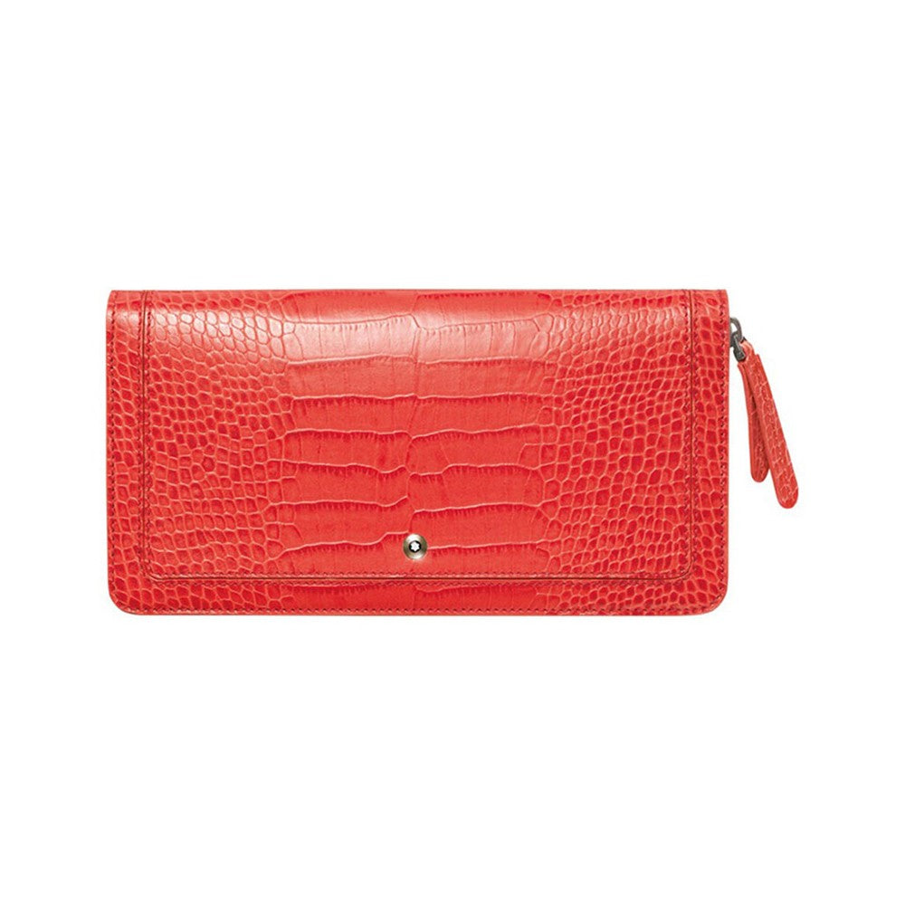 Boheme Damen-Geldbörse, groß, korallenfarben, Leder – 109607