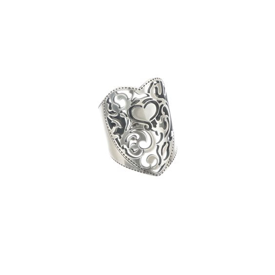 Anello cuore vittoriano traforato - ANVITI313