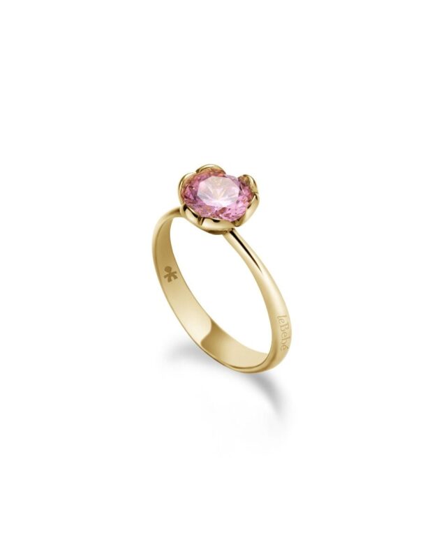 Bague Le Bebé en Or Jaune avec Quartz Synthétique – Lovely – LBB600