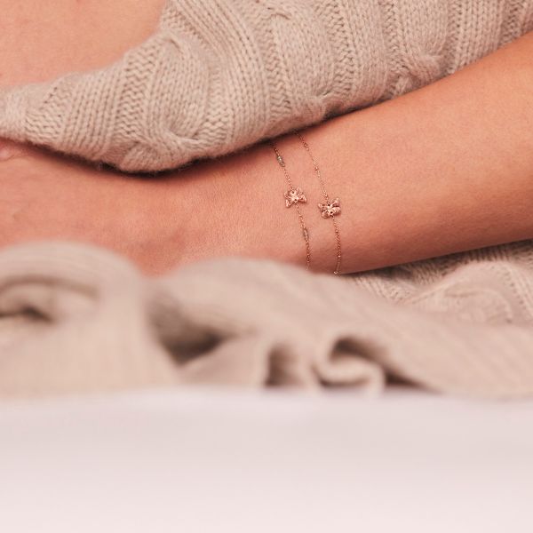 Fliege-Armband mit Diamanten - BPPAP16D
