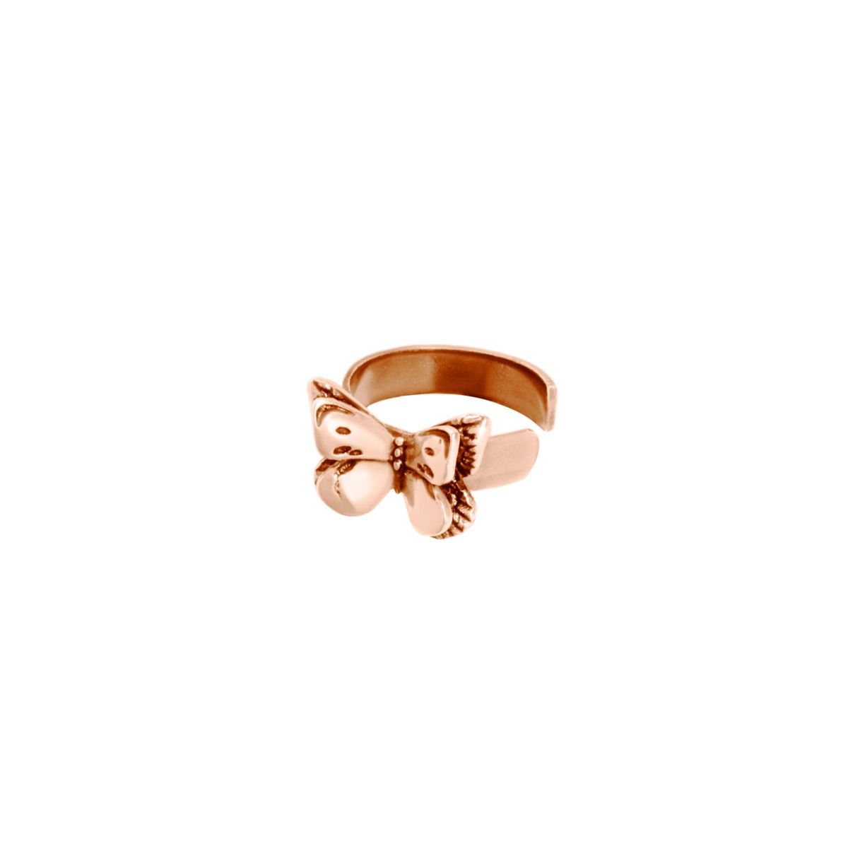 ORFAREI ROSÉGOLD-BESCHICHTETE SCHMETTERLINGS-OHRSTECKER