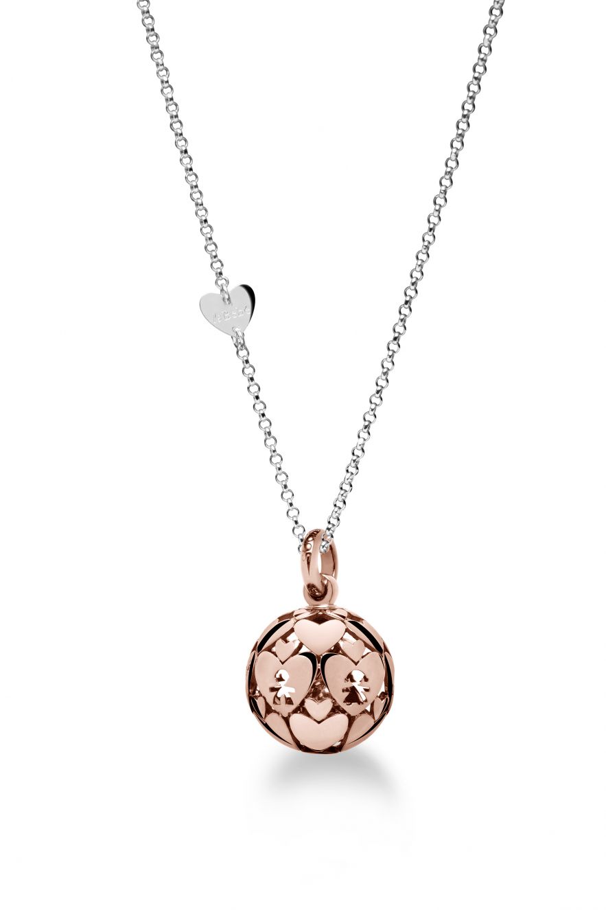Suonamore Baby Necklace in Rose Gold Plated Silver - SNM016