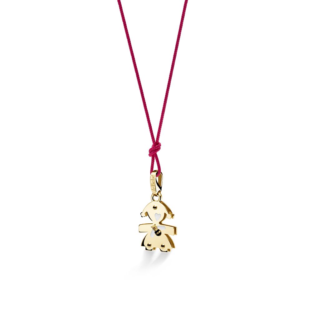 Le Bebé Baby Girl Anhänger aus Gelbgold mit Citrinquarz | Biene – Lovely – LBB581