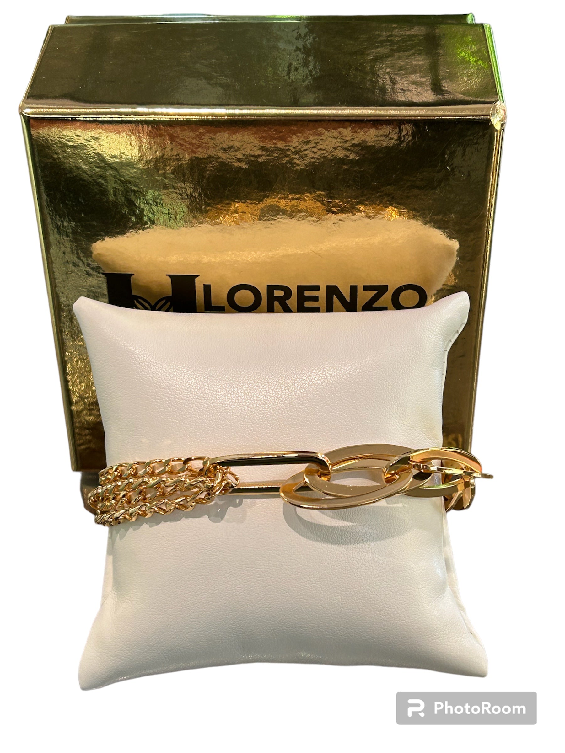 Geflochtenes Armband aus vergoldeter Bronze - MAGIC BR 122G