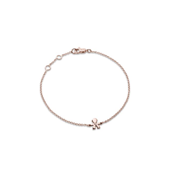 LE BRICIOLE – KINDERARMBAND AUS ROSÉGOLD UND DIAMANTEN – LBB325