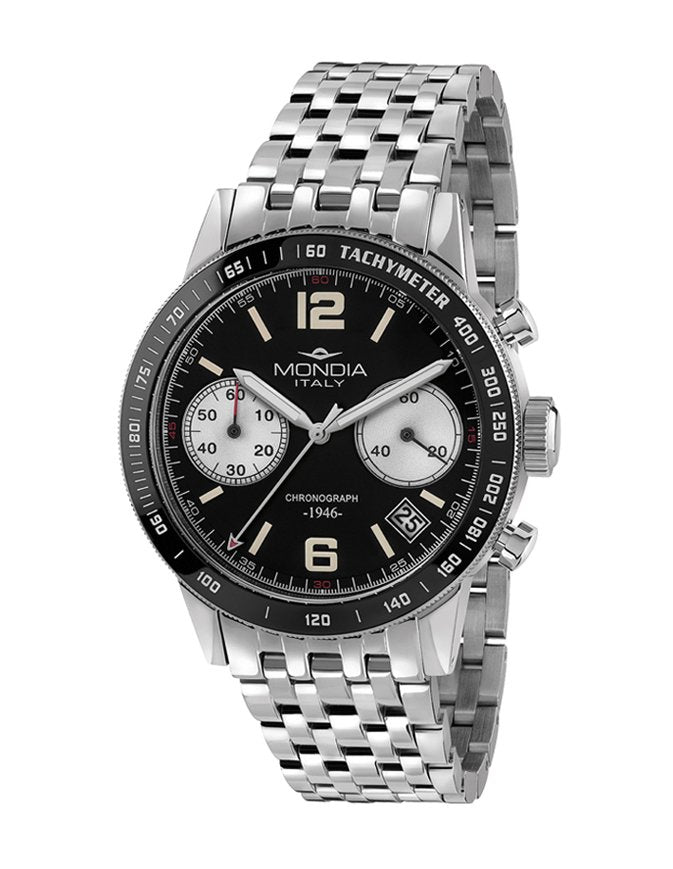 Heritage 822 Cronografo Quarzo, 40mm - MI-822-SS-BK-CM