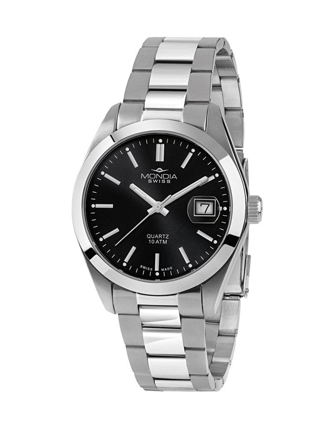 Icon 222 Quarzo Solotempo, 40mm - MS-222-SS-03BK-OY