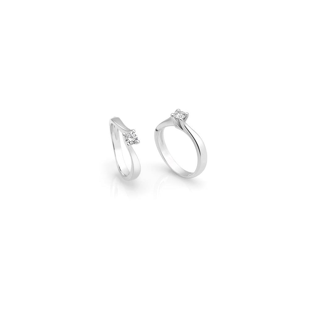 Anello Solitario Giorgio Visconti con Diamante ct. 0.10 - AB12649A