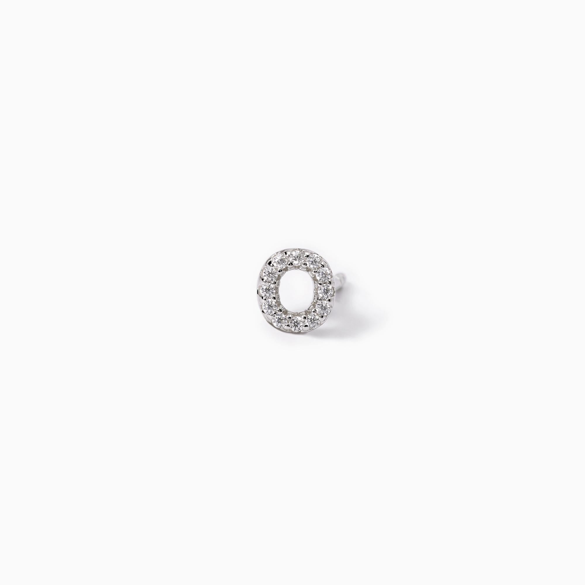 Mabina Donna – Ohrring mit einzelnem Buchstaben „O“ – 563569O