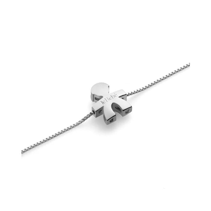 I TESORINI ARMBAND MIT BABYFORM AUS WEISSGOLD - LBB932