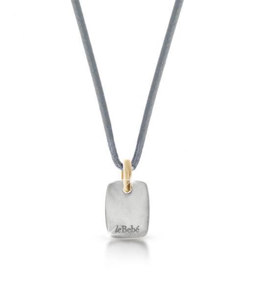 Herren-Halskette mit Anhänger „Le Bebè“ aus Titan mit Baby-Mädchen-Medaille – LBU007