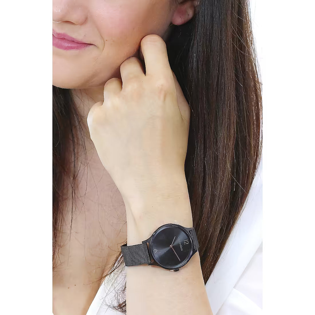 Calvin Klein iMeless Quarzuhr, 38 mm, Modell TOTAL BLACK – 25200004