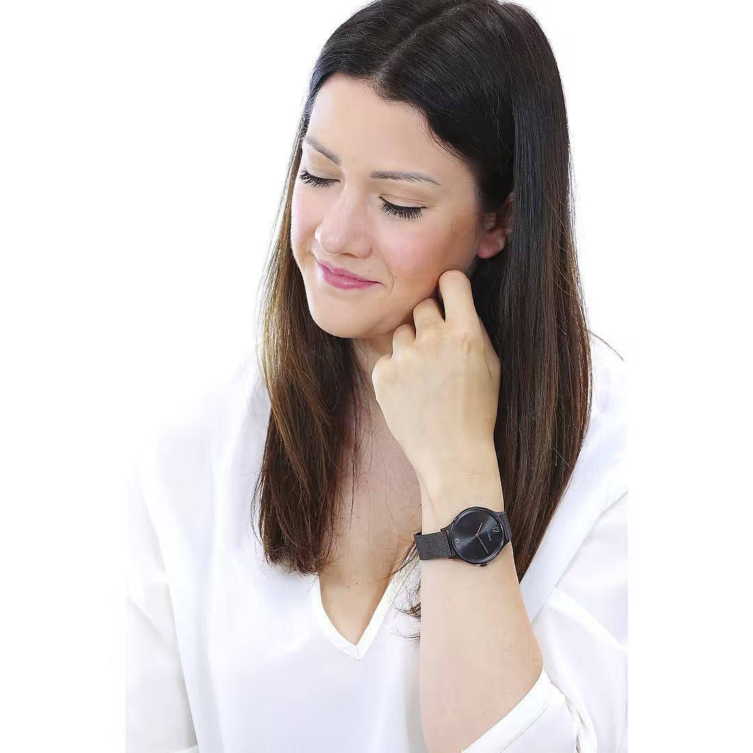 Calvin Klein iMeless Quarzuhr, 38 mm, Modell TOTAL BLACK – 25200004