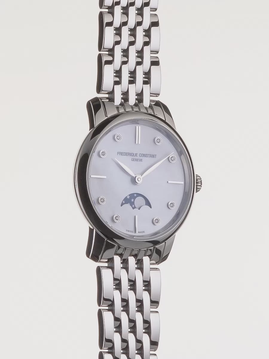 Classics Slimline Damen Mondphase, 30 mm - FC-206MPWD1S6B