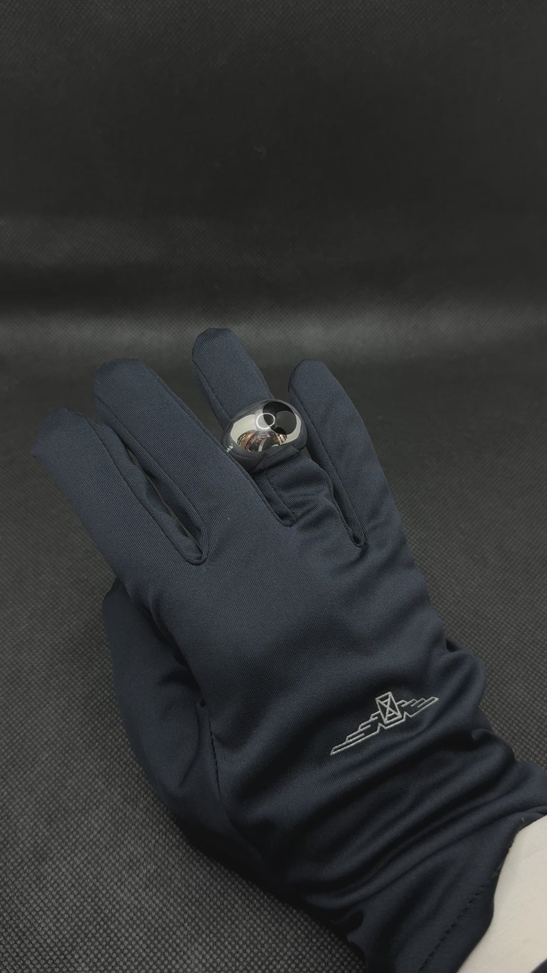 Pianegonda Damen-Bandring aus Silber mit schwarzem Onyx – AA010511