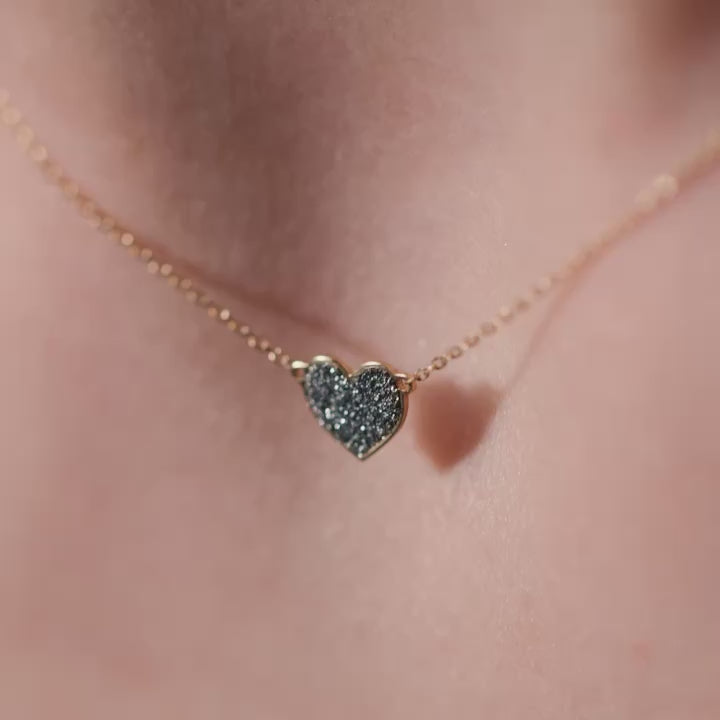 MAMAN ET SOPHIE 18KT GOLD CHROM HERZ HALSKETTE - GCSSO2PSK
