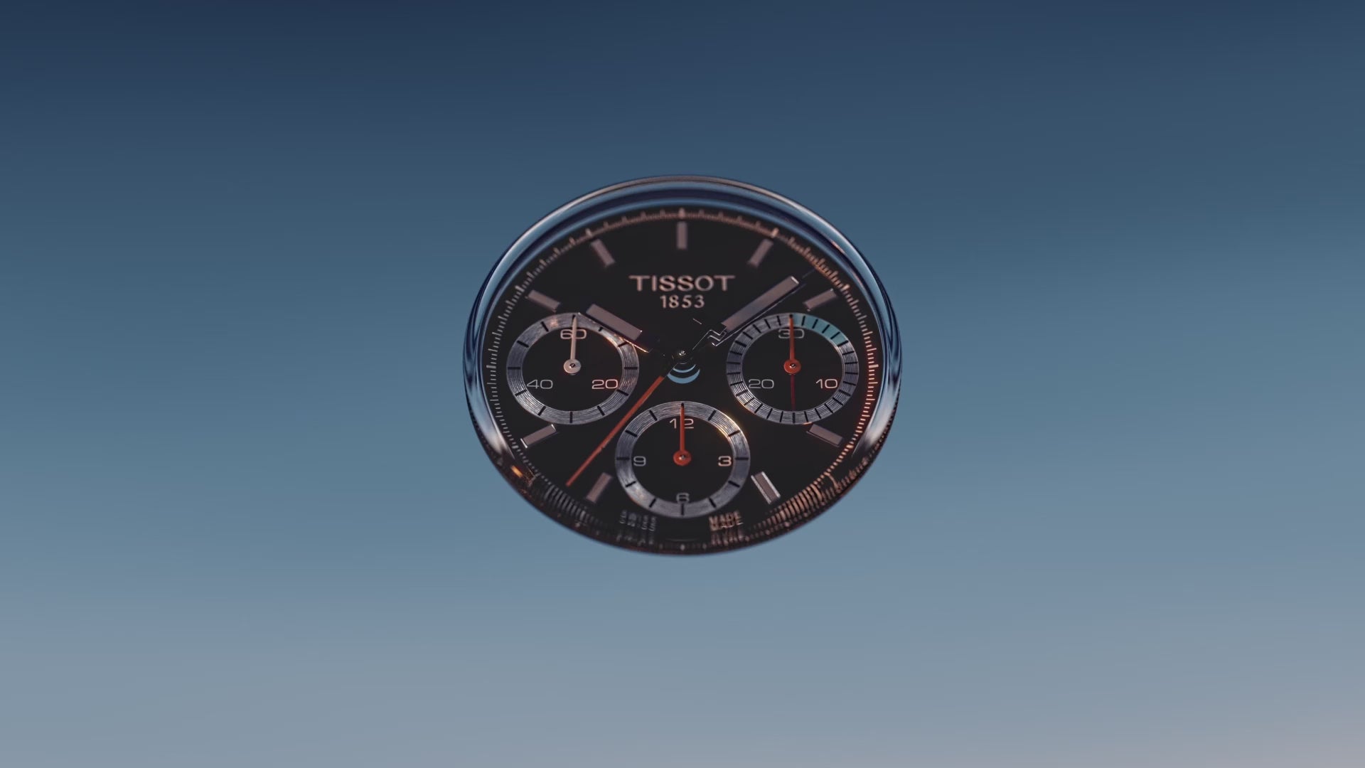 TISSOT PR516 CHRONOGRAPH, SCHWARZES ZIFFERBLATT, 40 MM - T1494171105100