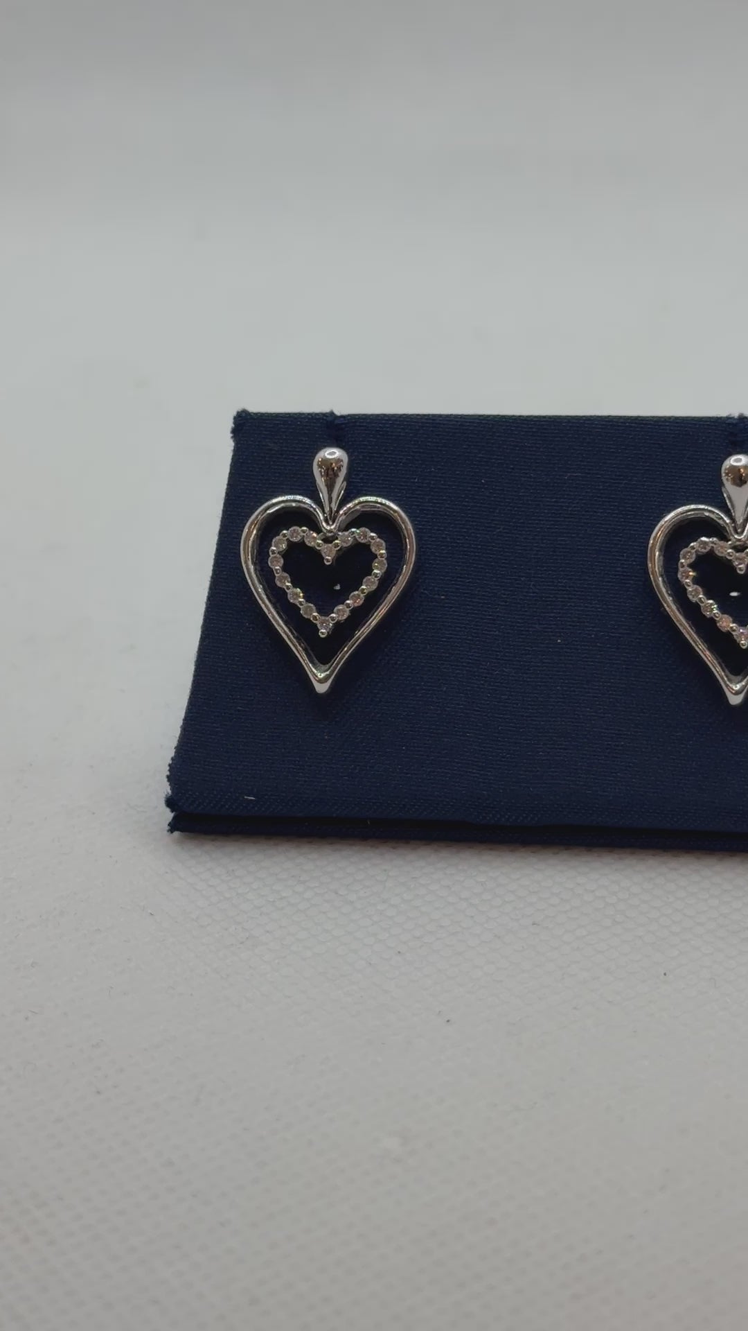Chimento Herzohrringe aus Weißgold und Diamanten - 82097252