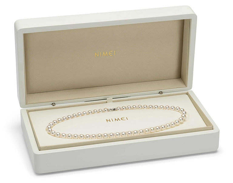 Halsband aus Weißgold und japanischen Akoya-Perlen, 8,5–9 mm – 1NPS758_42NL562