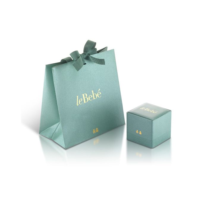 LE BEBE' I Tesorini Mini-Anhänger mit Baby-Mädchen-Silhouette in 18 Karat Roségold – LBB944