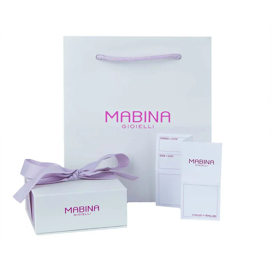 Mabina Donna - Girocollo in argento con pendete goccia in zirconi Penelope - 553783