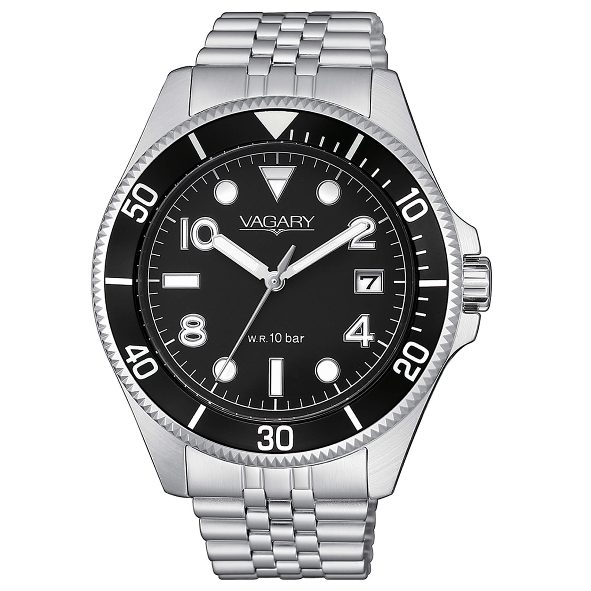 Vagary by Citizen Aqua39 Solotempo Uhr, schwarzes Zifferblatt, 41 mm – VD5-015-51