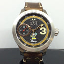Orologio Terra Cielo Mare Disney Topolino Aviatore — 44 mm — Carica manuale Unitas 6497.1 con piccoli secondi, quadrante nero — NOS con scatola e garanzia originali - TC3000AC3PA