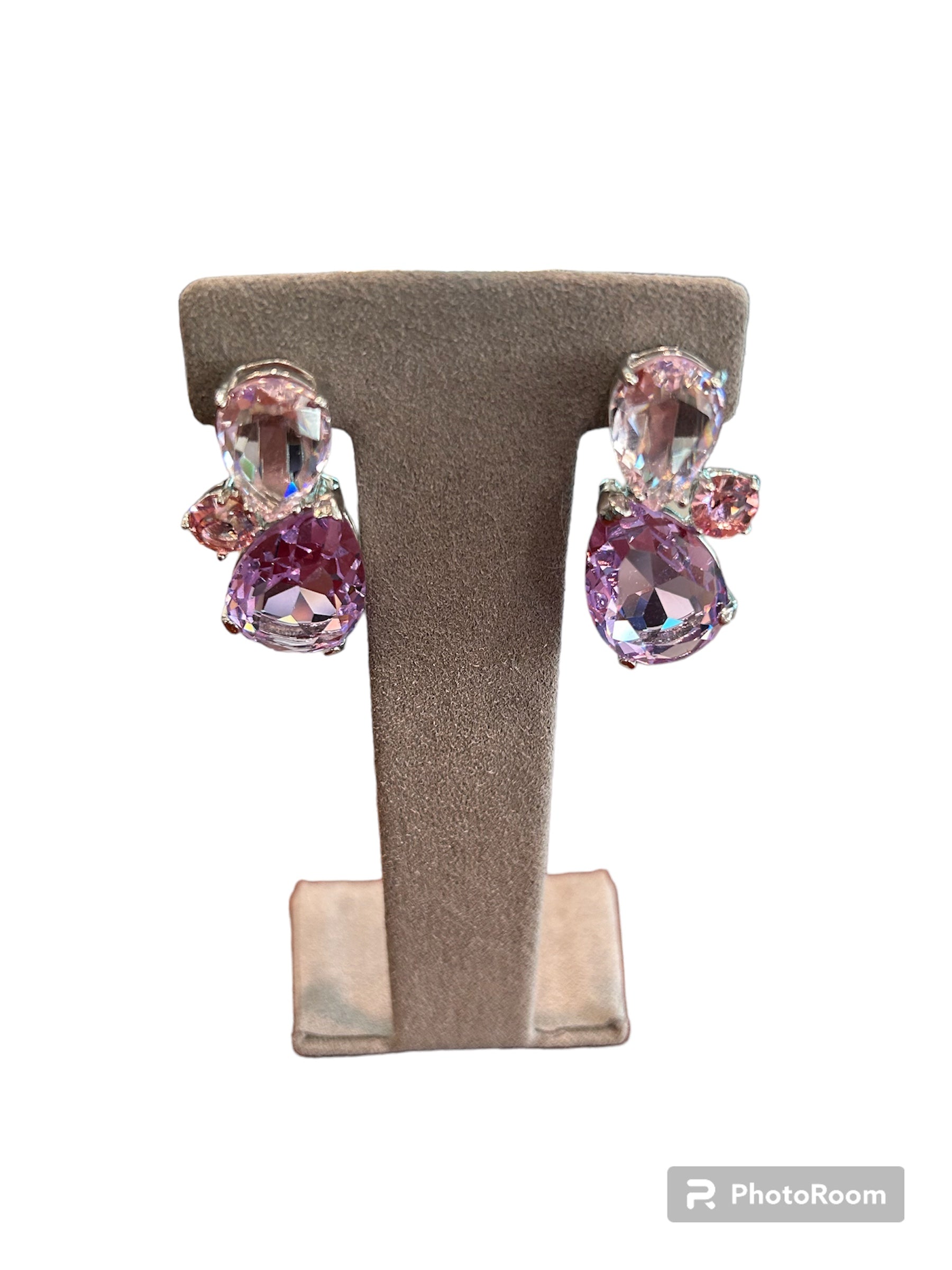 IL Mio Re - Earrings in gilded bronze and purple stones - ILMIORE OR 092