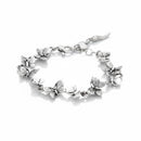 Bracciale Giovanni raspini in argento, mini farfalle - 07587