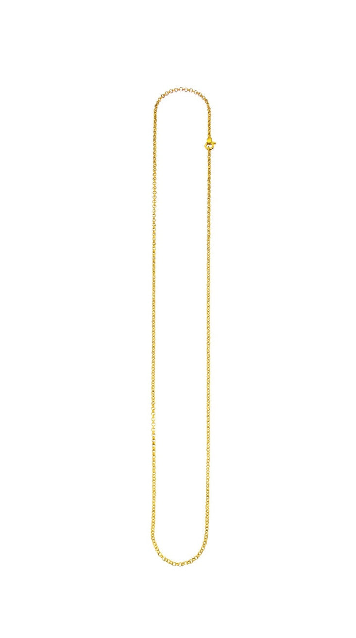 Collana Giovanni Raspini mini rolò dorata cm 60 - 8560/60