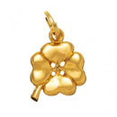 Charm Giovanni Raspini in argento dorato quadrifoglio medio - 08581