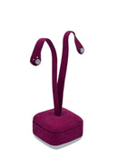 Diana - Orecchini in oro bianco 18kt e mosaico di 8 diamanti - OR MAGIC N08-2