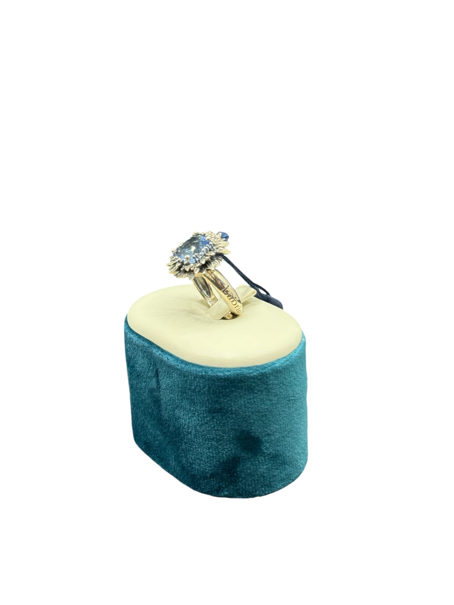 Anello Labriola in argento con quarzo azzurro acquamarina - 2227