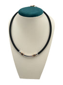 Girocollo Baraka da uomo n caucciu', oro bianco e rosa 18kt - GC21062