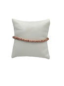 Bracciale Spadarella in argento rosato, unisex, con anellini - SPBR268-rosato