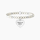 Bracelet ami avec perles et pendentif coeur
 COEUR | AMI VOUS ÊTES UNIQUE - 732231
