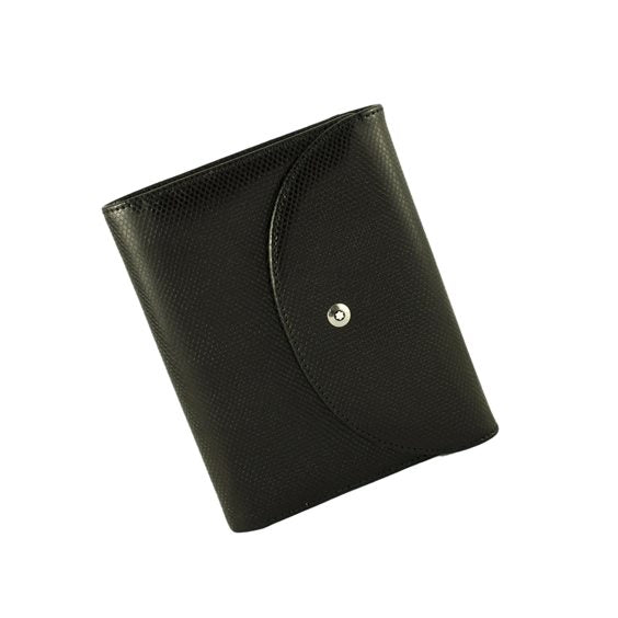 Boheme women's wallet in pearl black leather - 106782