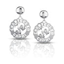 Orecchini Chantecler Logo Galli e Sole piccoli in argento - 38916