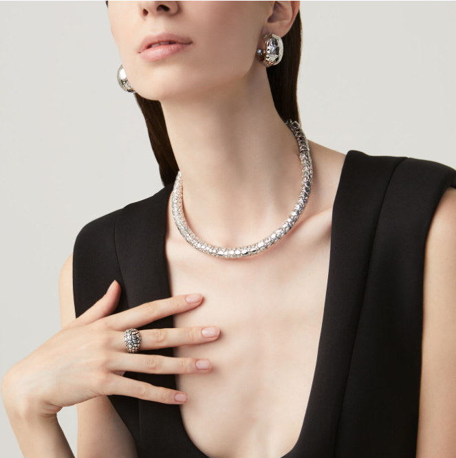 ORECCHINI giovanni raspini in argento, MOON CROCODILE - 11154