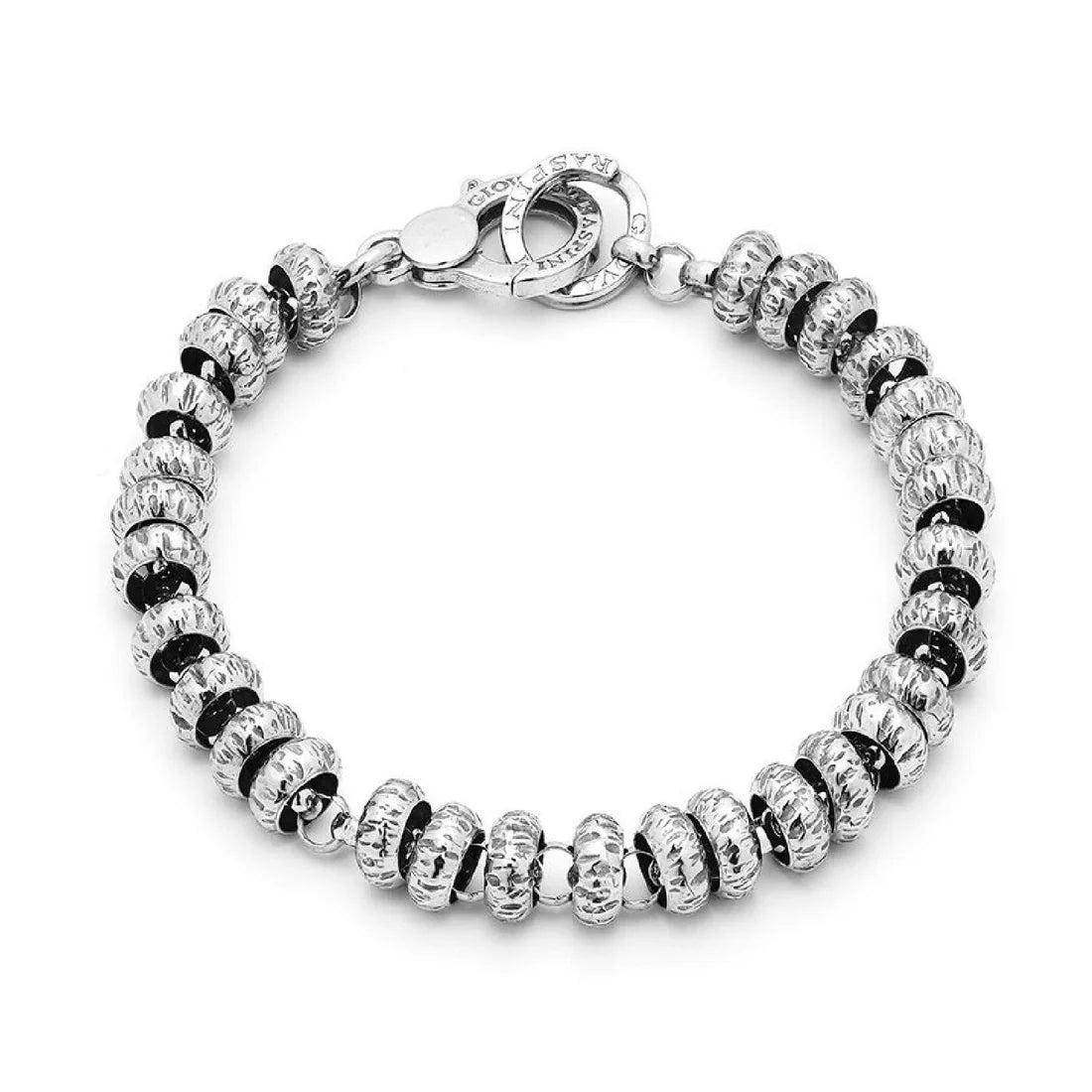 Bracciale Ciambelline Martellate da uomo - 11466