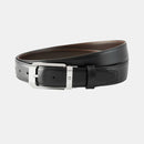 Reversible black/brown leather belt 30 mm - 116579