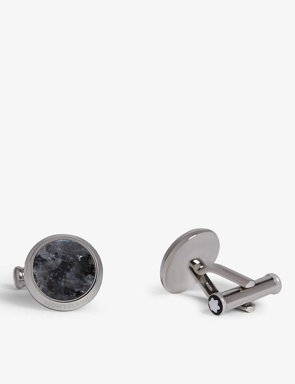 Gemelli Montblanc in acciaio granito - 118609