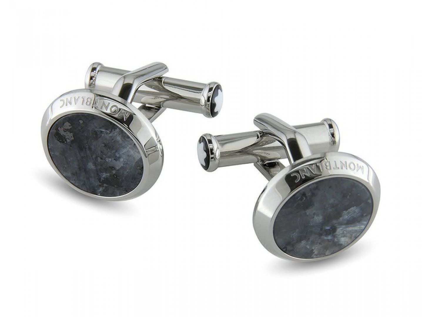 Gemelli Montblanc in acciaio granito - 118609