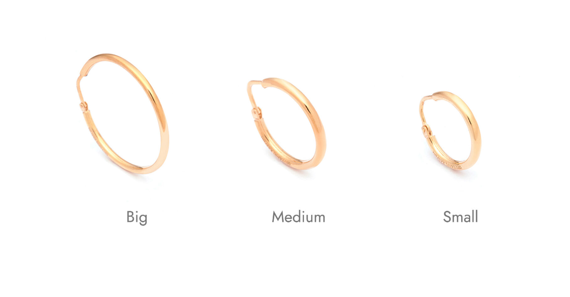 Orecchini Giovanni Raspini essential grandi in arento dorato - 11957