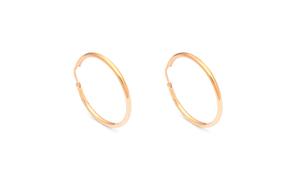 Orecchini Giovanni Raspini essential grandi in arento dorato - 11957