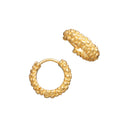 Giovanni Raspini - Golden Huggie Perlage Earrings - 11963