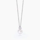 Mabina Woman - Silver necklace with cultured pearl FIOR FIORE - 553546