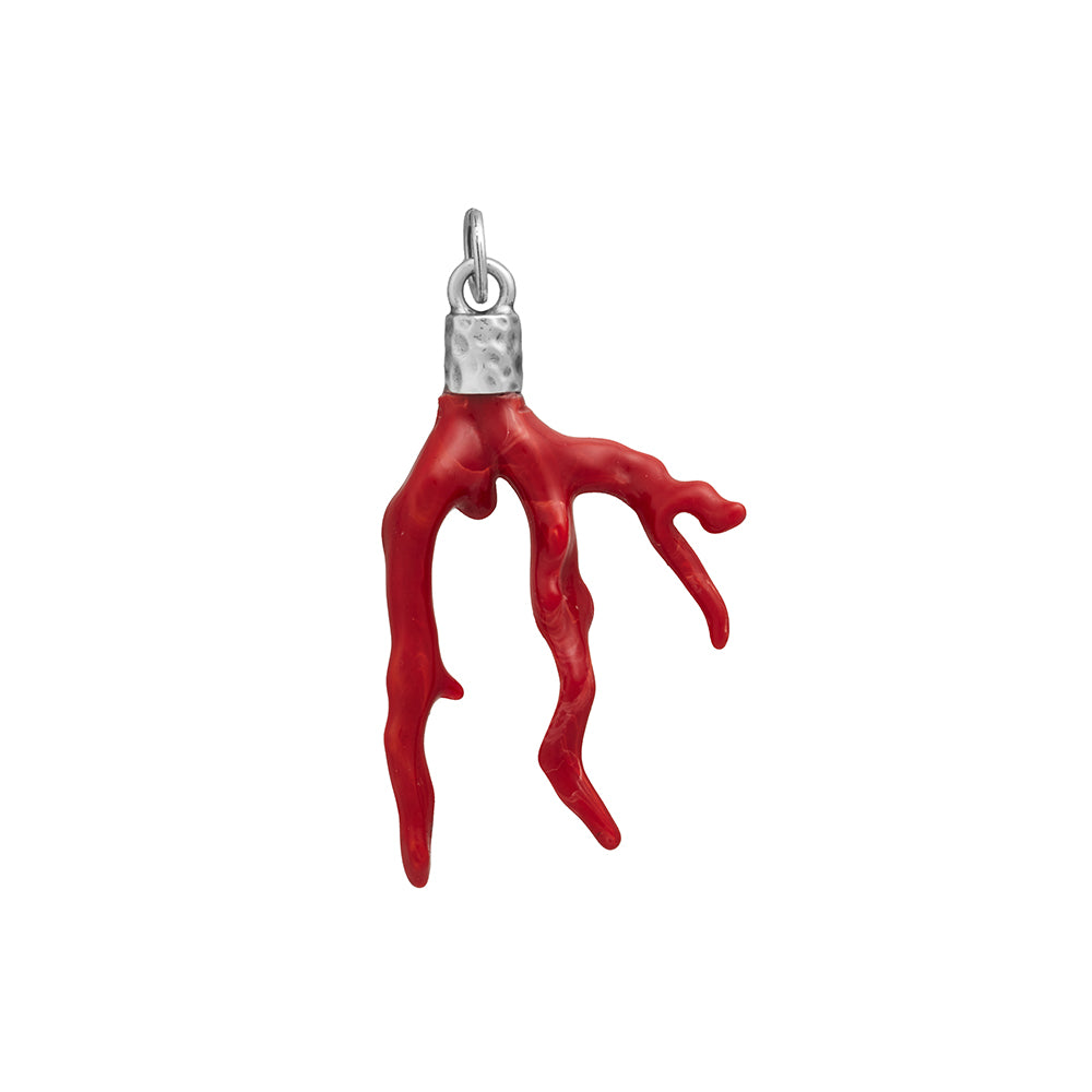 Charm Giovanni Raspini in argento Corallo rosso - 12037
